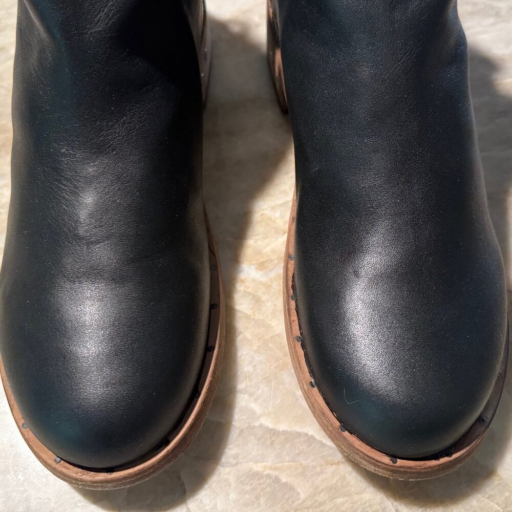 Beek Falcon Black Leather Ankle Boots Booties  9 - Picture 6 of 12